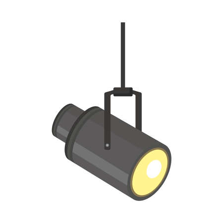 spotlight device hangingのイラスト素材