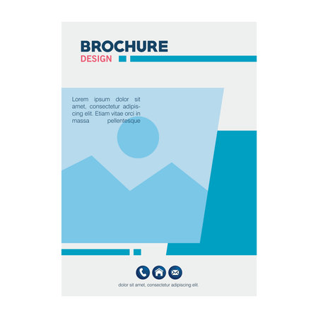 brochure paper designのイラスト素材