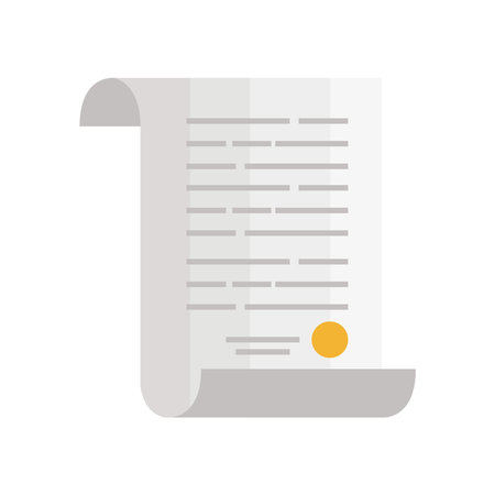 law patchment documentのイラスト素材