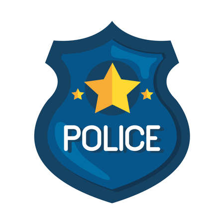police shield badgeのイラスト素材