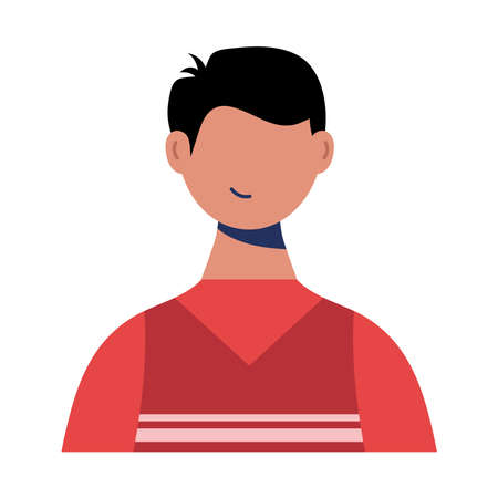 smiling man characterのイラスト素材