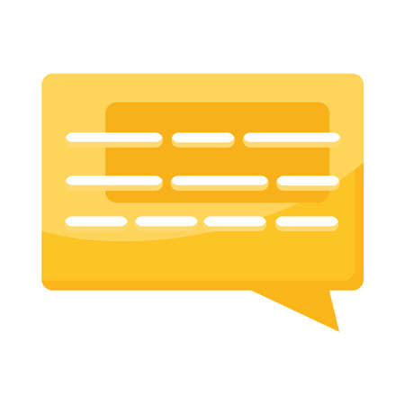 yellow speech bubbleのイラスト素材