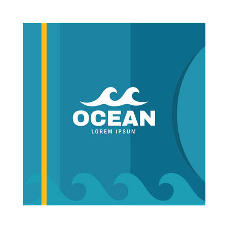 ocean identity cd bagのイラスト素材