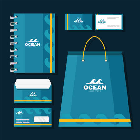 six identity brand iconsのイラスト素材