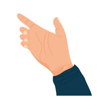 hand human indexing gesture iconのイラスト素材