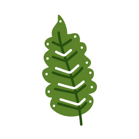 autumn green leaf seasonal iconのイラスト素材