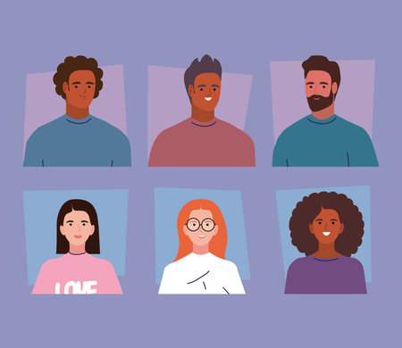 six young persons characters