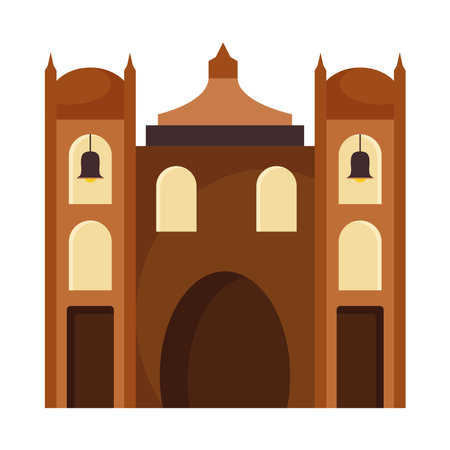 bridge chapel peruvian churchのイラスト素材