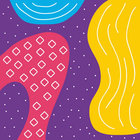 texture memphis style colorful backdropのイラスト素材