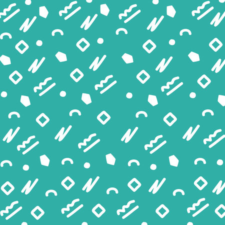 green texture memphis style backgroundのイラスト素材