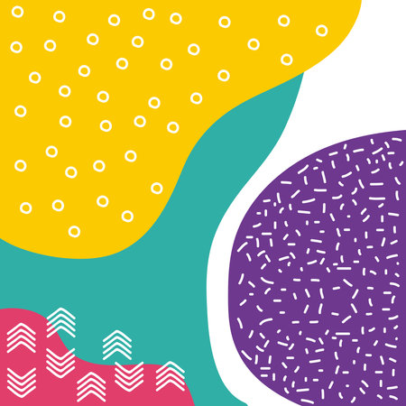 texture memphis style colorful backgroundのイラスト素材