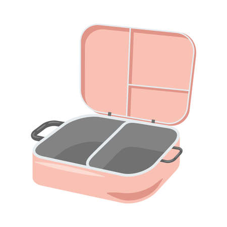 suitcase travel open isolated iconのイラスト素材