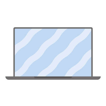 laptop computer portable technology deviceのイラスト素材
