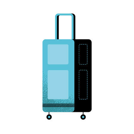 suitcase travel with wheels iconのイラスト素材