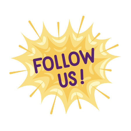 follow us expressionのイラスト素材