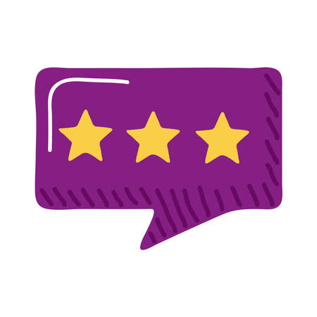 signboard with rating over whiteのイラスト素材