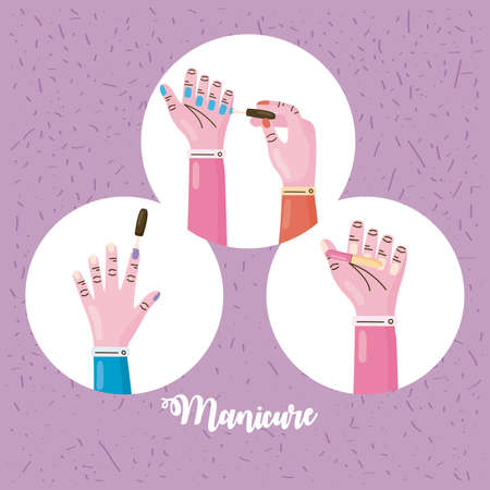 great manicure illustration with itemsのイラスト素材