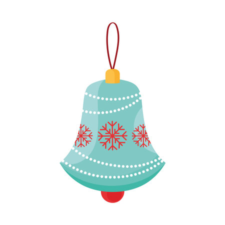 christmas bell hangingのイラスト素材
