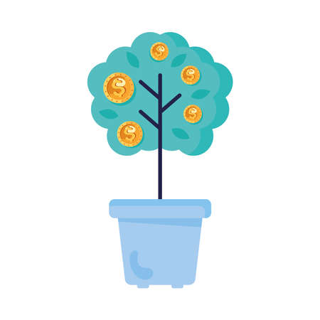 money funds plantのイラスト素材