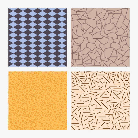 four textures backgrounds colorsのイラスト素材