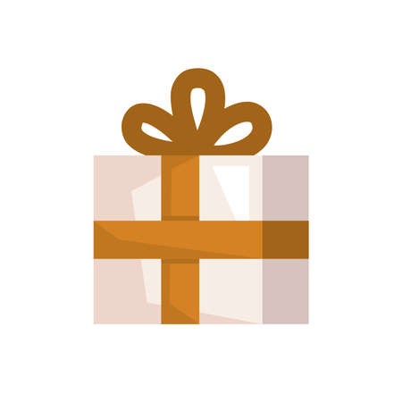 white and gold gift boxのイラスト素材