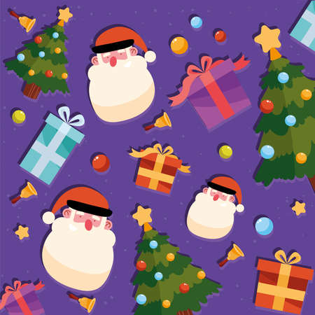 christmas season pattern icons backgroundのイラスト素材