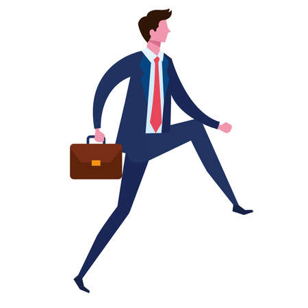 elegant businessman walkingのイラスト素材