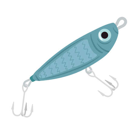 blue fishing lureのイラスト素材