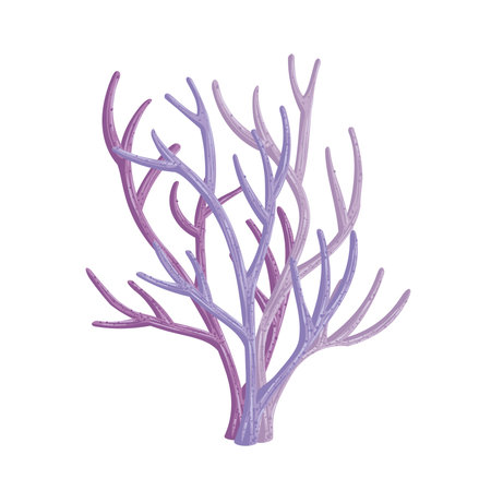 purple seaweed plantのイラスト素材