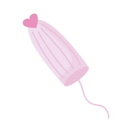 female tampon with heart iconのイラスト素材