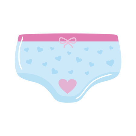 female pants with heart iconのイラスト素材