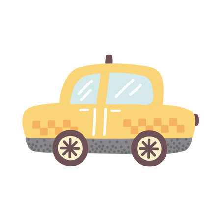 taxi transport public vehicle iconのイラスト素材