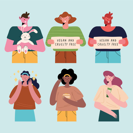 vegan and cruelty free people characters