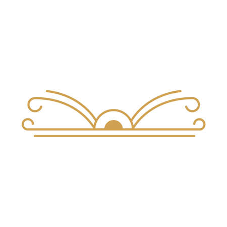 victorian divider art deco iconのイラスト素材