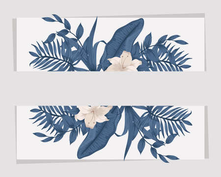 elegant floral decorative card iconのイラスト素材