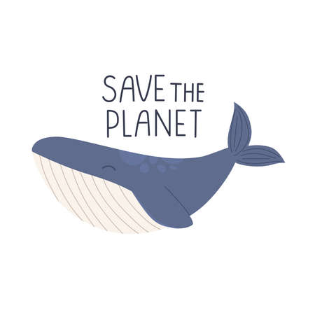 save the planet posterのイラスト素材
