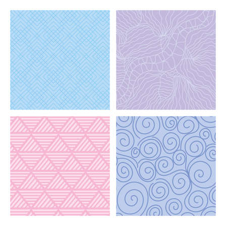 four textures and colorsのイラスト素材