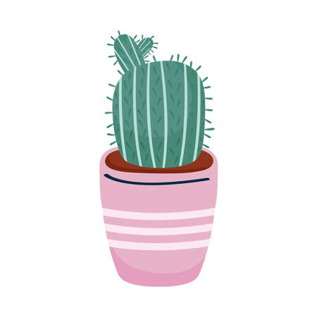 cute cactu plantのイラスト素材