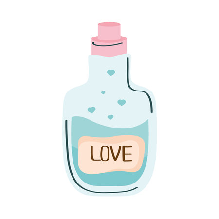 love potion flaskのイラスト素材