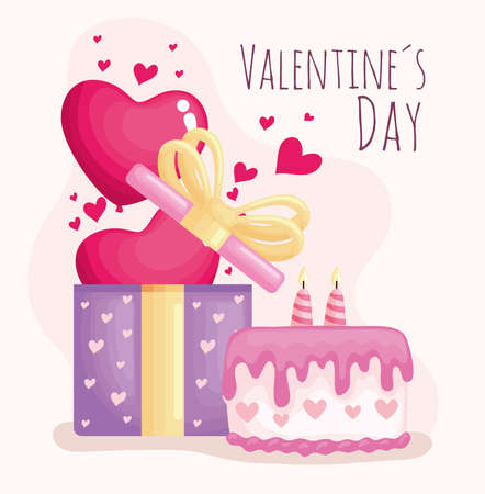 happy valentines day cardのイラスト素材