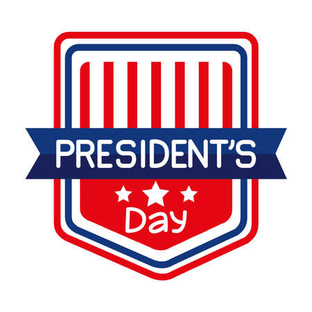 presidents day shieldのイラスト素材