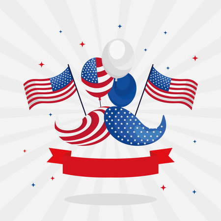 unites states of america emblemのイラスト素材