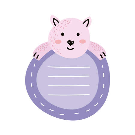 cat note planner character iconのイラスト素材