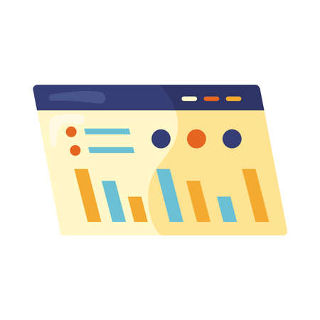 internet template webpage isolated iconのイラスト素材