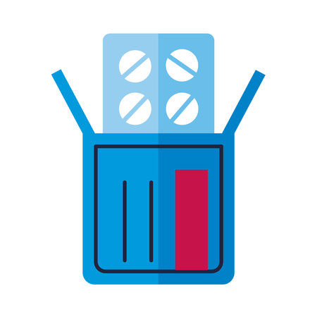 medicine pill box medical iconのイラスト素材