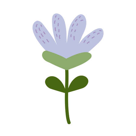 cartoon flower decoration icon flatのイラスト素材
