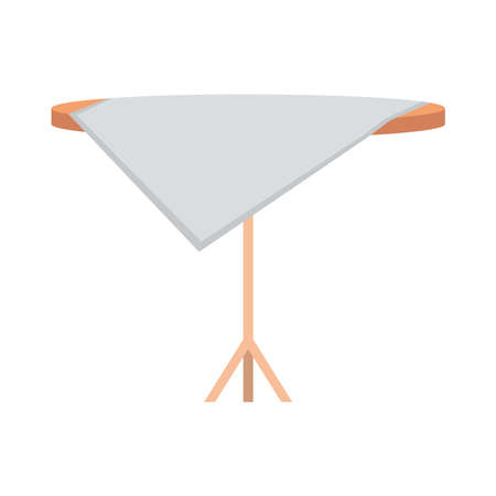 restaurant table with tablecloth iconのイラスト素材