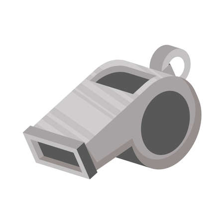 referee sport whistle gray iconのイラスト素材