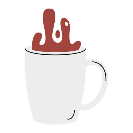 coffee drink in mug iconのイラスト素材