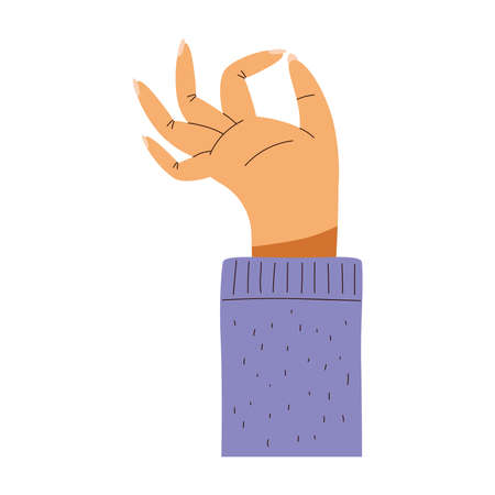 hand ok gesture icon flatのイラスト素材